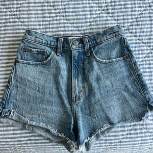 Abercrombie & Fitch Light Blue Jean Shorts